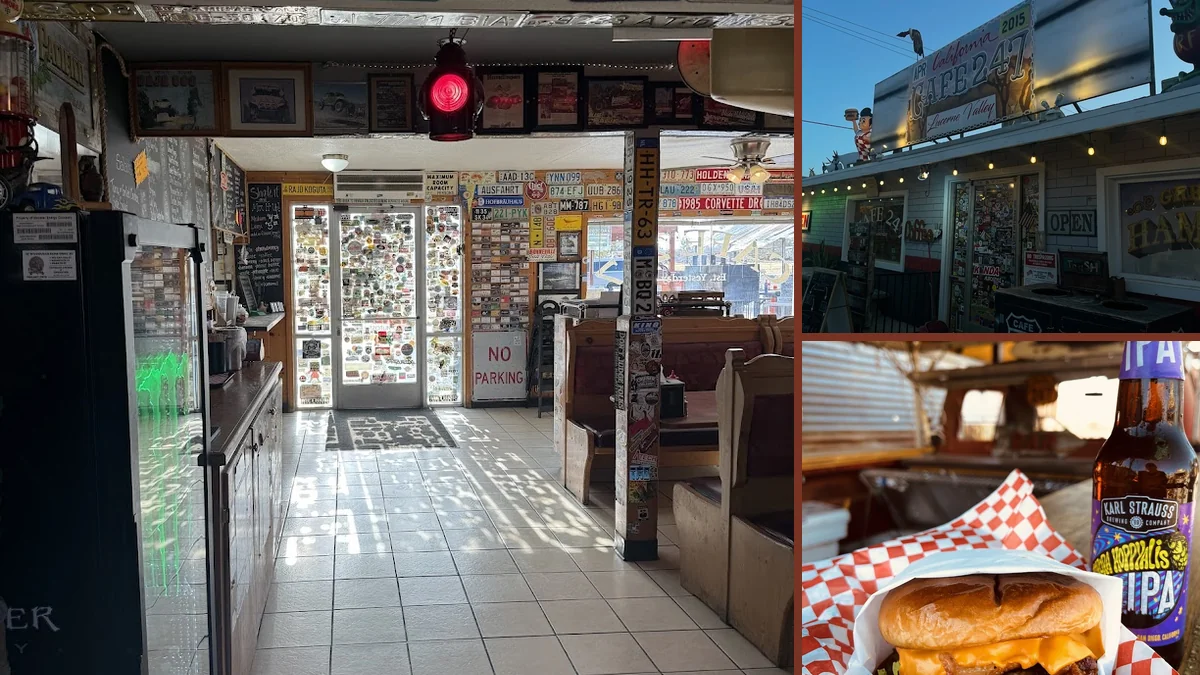 Simple restaurant interior with chairs and booths.